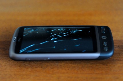 HTC Desire with broken display